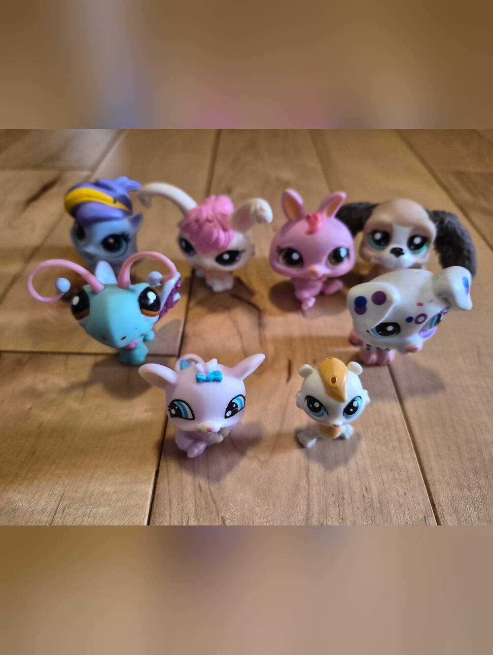 Littlest Pet Shop Assorted Small Pets Toy Set - Pink, Purple, Blue